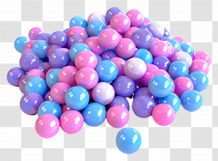 Balls - Pile Of Colorful Play Balls Transparent PNG