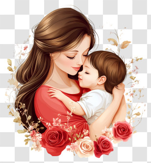 Mothers Day - Mother And Child Transparent PNG
