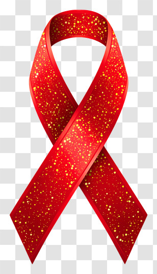 Shining Red Satin Ribbon - Red Glitter Ribbon Transparent PNG