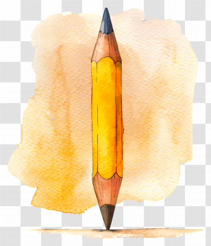 Cartoon Pencil - Watercolor Pencil Transparent PNG