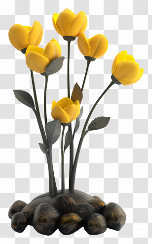 Yellow Flowers - Yellow Flowers In Bloom Transparent PNG