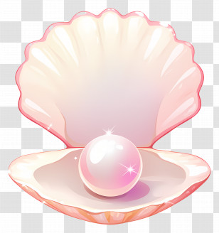 Pearl - Pearl In Open Shell Illustration Transparent PNG