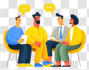Business Investor Meeting - Group Of People In Discussion Transparent PNG