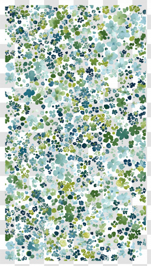 Flower Background - Green And Blue Floral Pattern Transparent PNG