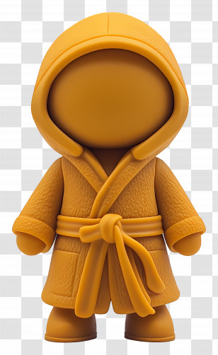 Bathrobe - Hooded Figure In Robe Transparent PNG