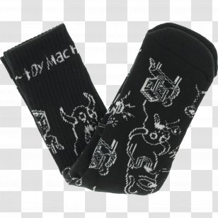 Shoe Black M Font - Crew Sock Transparent PNG