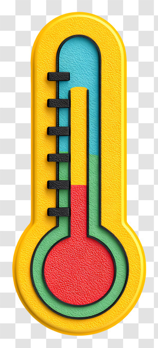Goal Thermometer - Colorful Thermometer Transparent PNG