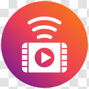 Youtube Live - Streaming Play Button Icon Transparent PNG