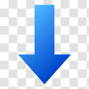 Down Arrow - Blue Downward Arrow Icon Transparent PNG