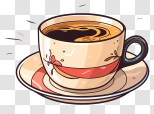 Coffee Cup - Steaming Cup Of Coffee Illustration Transparent PNG