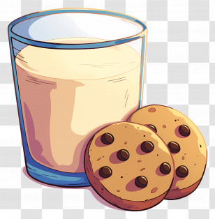Milk And Cookies - Tasty Milk And Cookies Pairing Transparent PNG