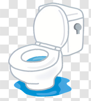 Icon - Leaking Toilet In Bathroom Transparent PNG
