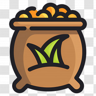 Seed Bag - Bag Of Gold Coins Icon Transparent PNG