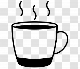 Steam Coffee - Steaming Hot Coffee In Minimalist Style Transparent PNG