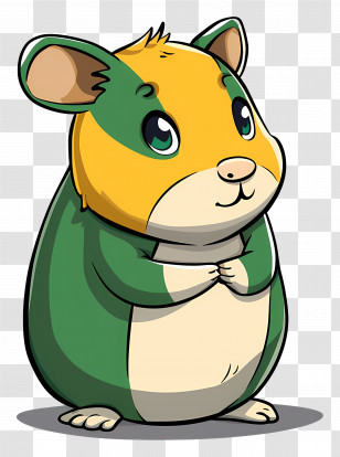 Cartoon Hamster - Cute Cartoon Hamster Transparent PNG