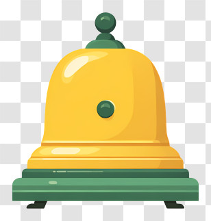 School Electric Bell - Yellow Bell Illustration Transparent PNG