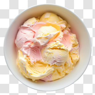 Ice Cream Bowl - Bowl Of Delicious Ice Cream Transparent PNG