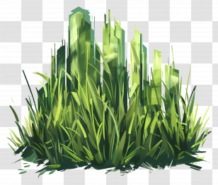 Green Grass - Illustration Of Green Grass Transparent PNG