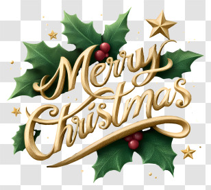 Merry Christmas Text - Merry Christmas Decoration Transparent PNG