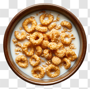 Cereal Bowl - Bowl Of Cereal With Milk Transparent PNG