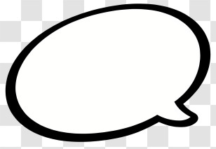 Text Box - Speech Bubble Outline Design Transparent PNG