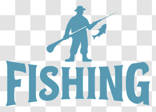 Fishing Logo - Fishing Silhouette Logo Transparent PNG