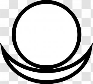 Astronomical Symbols Saturn Sign Clip Art - Black And White - Ancient Transparent PNG