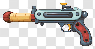Toy Gun - Cartoon Style Water Gun Transparent PNG