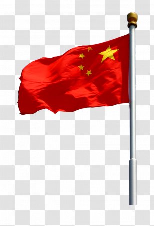 Flag Of China Red - Five Starred Transparent PNG