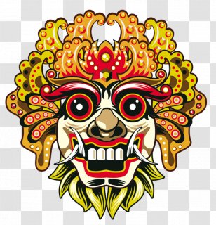 Bali Barong Mask Euclidean Vector - Rangda - Chiefs Face Transparent PNG