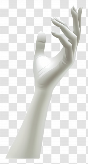 Female Hand - White Hand Gesture Illustration Transparent PNG