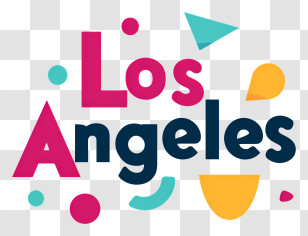 Los Angeles - Los Angeles Colorful Logo Transparent PNG