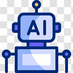 Artificial Intelligence - AI Robot Illustration In Modern Style Transparent PNG