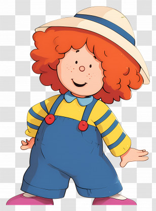 Maggie - Playful Child With Red Hair Transparent PNG
