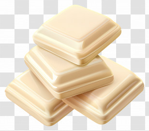 White Chocolate - White Chocolate Squares Transparent PNG