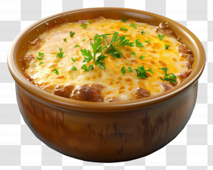 African Food - Cheesy Casserole Dish With Parsley Garnish Transparent PNG