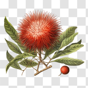 Rambutan
 - Flowering Red Plant Branch Transparent PNG