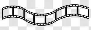 Filmstrip Film Stock Clip Art - Monochrome Transparent PNG