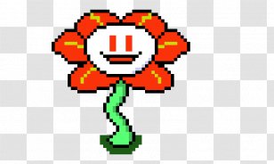 Undertale Flowey Sprite Deltarune Pixel Art - Green Transparent PNG