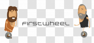Firstwheel Logo - Caveman Cartoon With Firstwheel Logo Transparent PNG