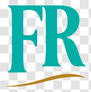 Fr Logo - Teal FR Lettermark Logo Transparent PNG