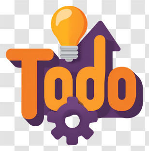 Todo Logo - Todo Logo With Lightbulb And Gear Transparent PNG