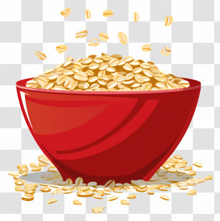 Oats - Bowl Of Oats Transparent PNG