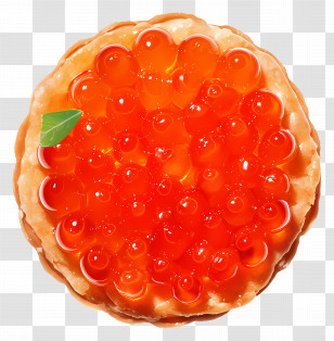 Caviar In Tartlet - Caviar Tart With Gourmet Presentation Transparent PNG