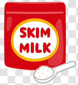 Skim Milk - Skim Milk Powder With Spoon Transparent PNG