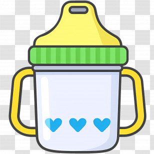 Baby Cup - Cute Baby Sippy Cup Transparent PNG