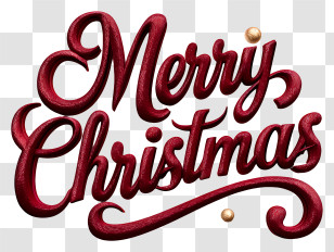 Merry Christmas Word - Merry Christmas Text Transparent PNG