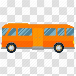 Big Yellow School Bus Vector Graphics - Transport - Kids Summer 