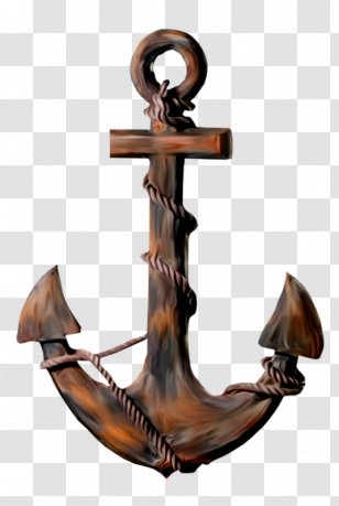 Anchor Decorative Arts Maritime Transport Ship Rope - Ships Wheel - Wood Anchors Transparent PNG