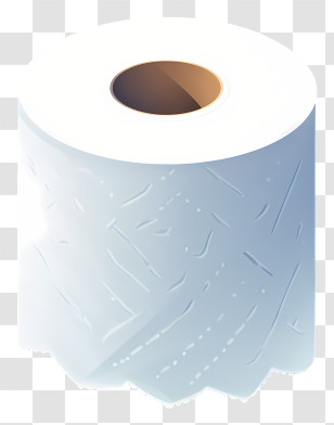 Flat Toilet Tissue - White Toilet Paper Roll For Hygiene Transparent PNG